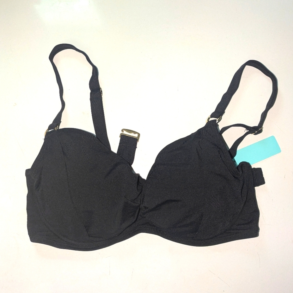 Black Women's Underwire Bikini Top